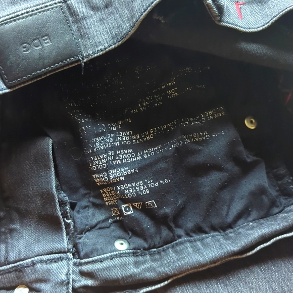 BDG Highrise Cigarette Ankle Jeans in gray with embroidered tribal design - Picture 11 of 13